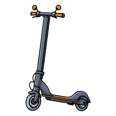 electric scooter with wheels sticker