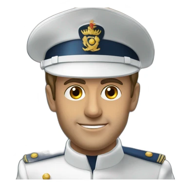 Emanuel Macron dans marine lepêne sticker