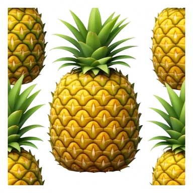 A corner of a pineapple sticker