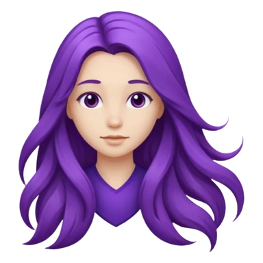 Purple girl sticker