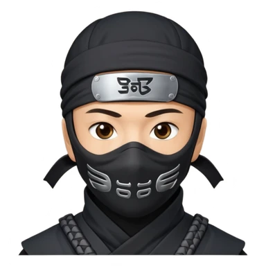 Ninja with MB written on it sticker