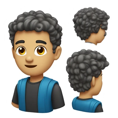 menino com cabelo ruivo,olhos azuis,cabelo curto e pele branca. sticker