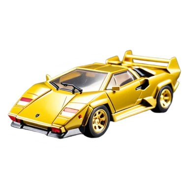 Сделай золотую машинку HotWheels Lamborghini Countach sticker