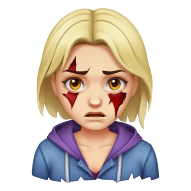 Lady beat up sticker