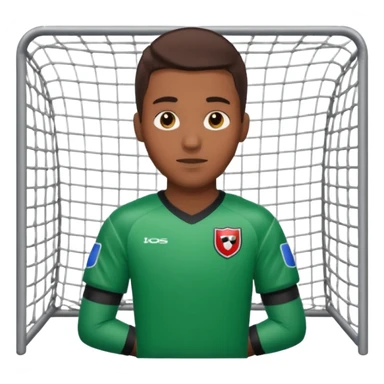 football goal keeper with net sticker