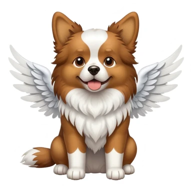 perro con alas sticker