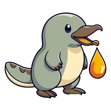 platypus farting sticker