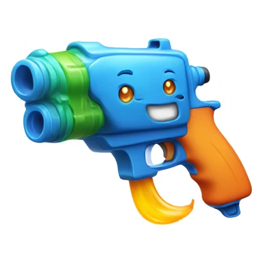 Water pistol squirting  sticker