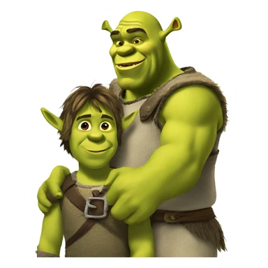 Shrek and donkey sticker