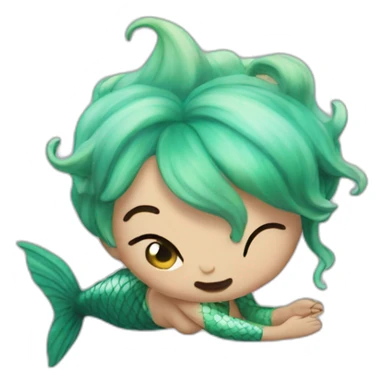 farting mermaid sticker