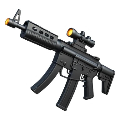 ar 15 with gun flash like its shooting sticker