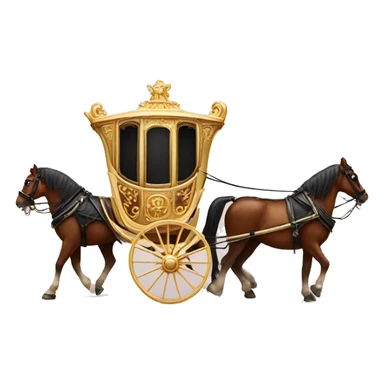 Horse and carriage sticker