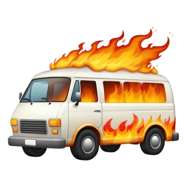 White van exploding sticker
