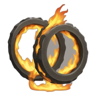 One-ring-to-rule-them-all-in-flames sticker