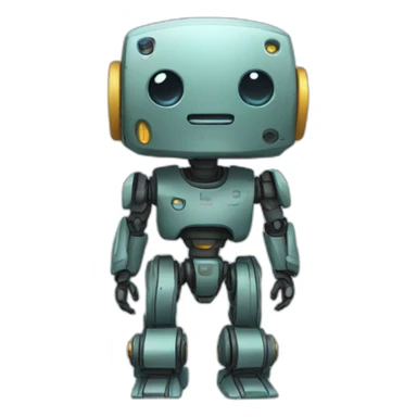 Cute bot sticker