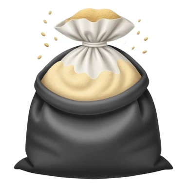 open bag of flour sticker