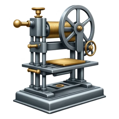 intaglio printing press sticker