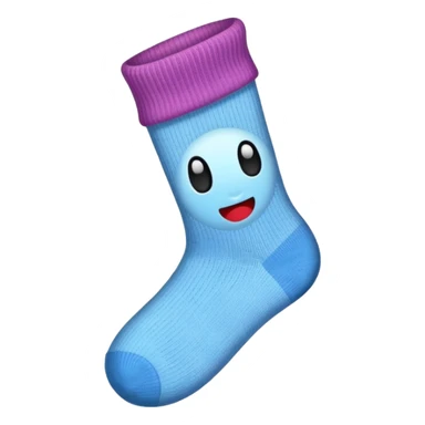 cute holey sock emoji sticker