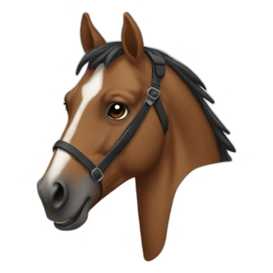 Horse morphed gunny sticker