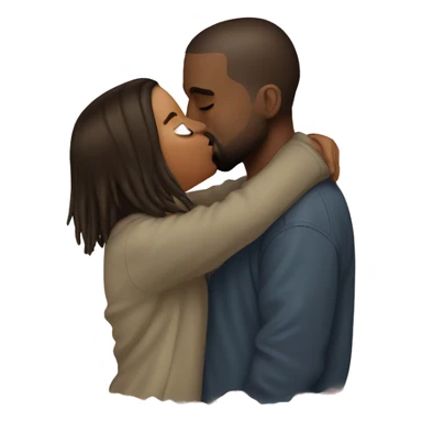 kanye west kissing kanye west sticker
