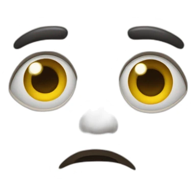 giant pleading eyes sticker