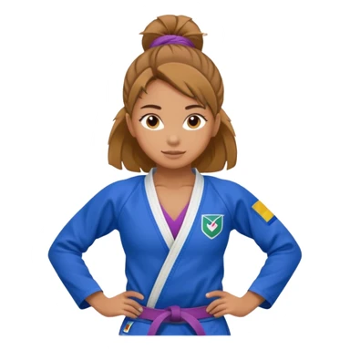 gymnast girl wearing a bjj gi sticker