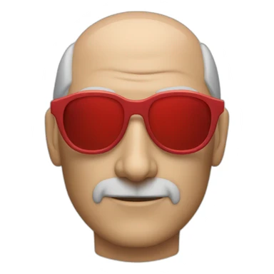 steve jobs red sunglasses sticker