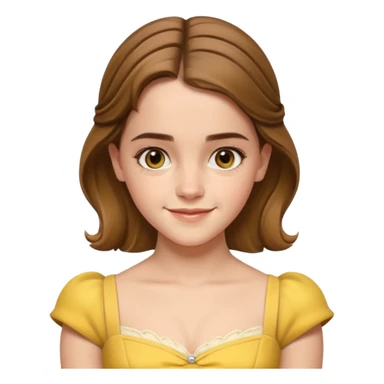 emma watson as belle Cinematic Realistic sticker