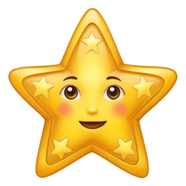 Real star with a body sticker