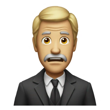 Scary scary man sticker