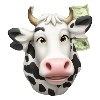 Cow with finance sticker