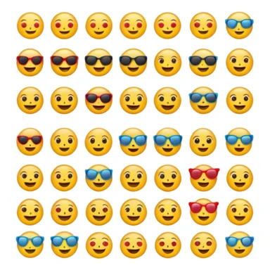 generate 100 emoji ideas for kids sticker