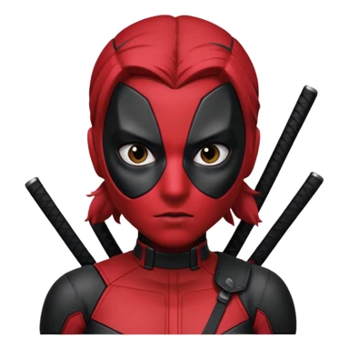 female deadpool from Deadpool & Wolverine movie sticker