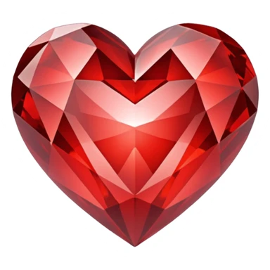 Crystal heart  sticker