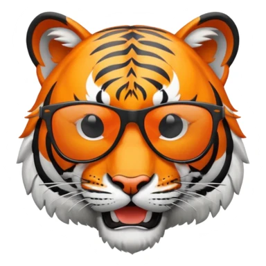 Harrisburg High School Tiger Logo with sunglasses sticker
