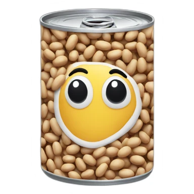 A can of beans sticker