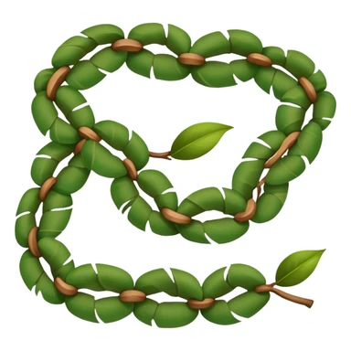 Kukui nut and ti leaf lei sticker