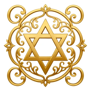 tetragrammaton, ornate Hebrew script with flourishes sticker