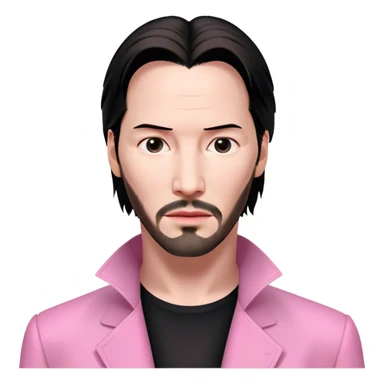 Keanu Reeves Neo Matrix pink sticker