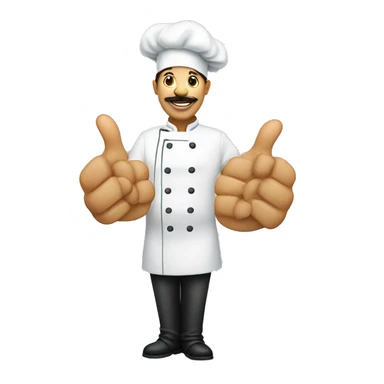 chef’s kiss hand sticker