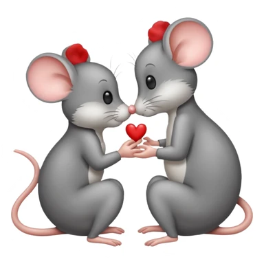 Mouse kisses  sticker