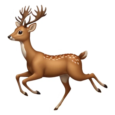 deer running sticker