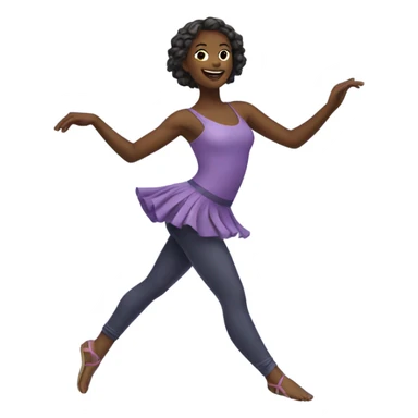 Dancing girl sticker