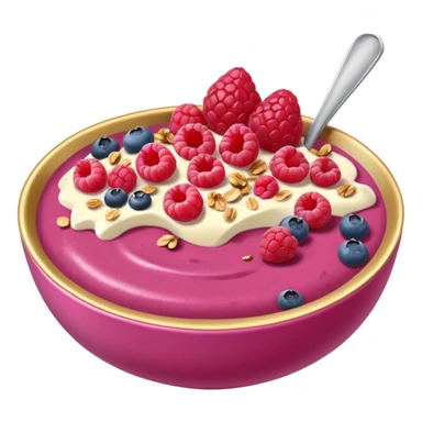 dark pink and gold smoothie bowl sticker