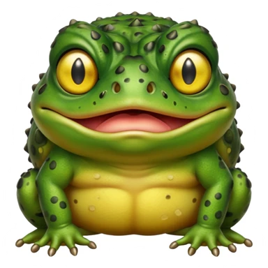 Angry toad sticker