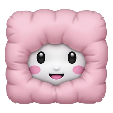 Light pink pillow sticker