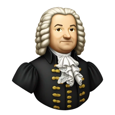 johann sebastian bach standing  sticker