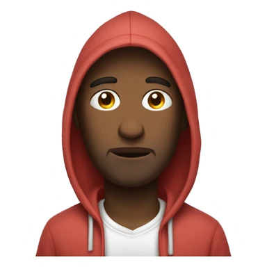 Sleepy man wearing hoodie sticker