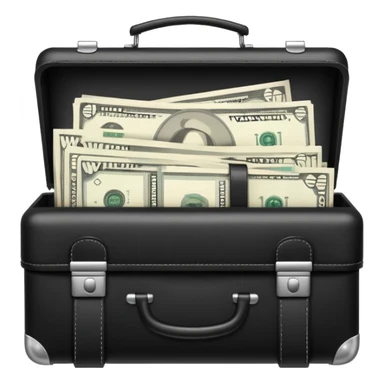 brief case wifi money sticker