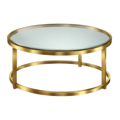 Small-round-Golden-band-glass-coffee-table sticker